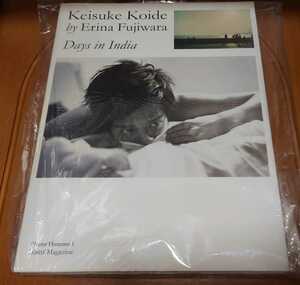 新品未読品　小出恵介　Keisuke Koide　写真集　本「Days in India」　by藤原江理奈　