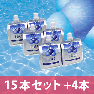 ＜送料無料＞H4O -600mv 15本 +4本 水素水 猫用 犬用 ペット用