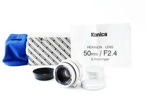 Rarity 希少 Limited Model シリアル一致 元箱付！KONICA コニカ HEXANON ヘキサノン 50mm F2.4 leica ライカ 限定生産品 (1782)