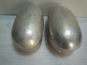 2個セット 関根正文作 在銘 銀錫刻印 食器 容器 弁当箱 銀錫の金工 