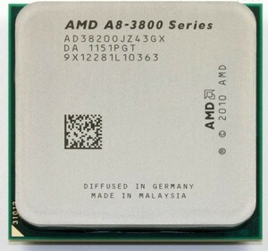 AMD A8-3820 4C 2.5GHz 4MB DDR3-1866 65W AD3820OJZ43GX