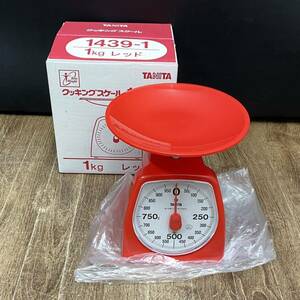  beautiful goods / storage goods #TANITAtanita cooking scale red maximum measurement 1kg kitchen measurement vessel analogue measuring 1439-1 secondhand goods # Hyogo prefecture Himeji city departure J3