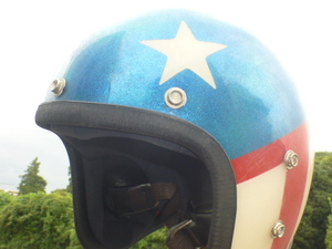 【当時物！】KUNOH ビンテージ ヘルメット！イージー ライダー ハーレー チョッパー ショベル ナックル パン ヘッド BUCO BELL ベル ブコ 