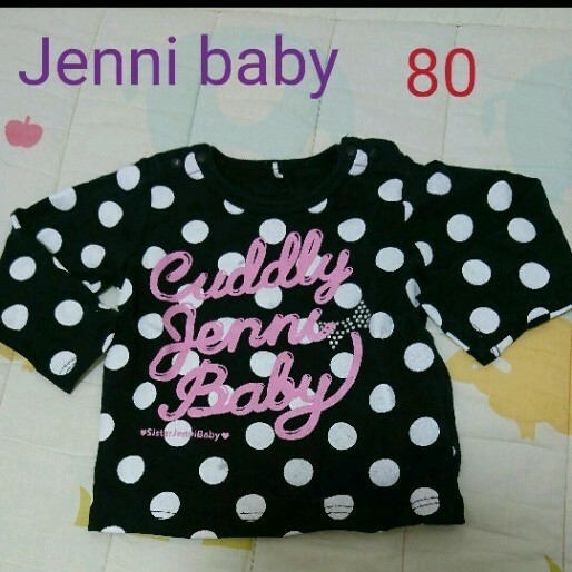 USED　Jenni baby　ドット柄　長袖　トップス　80