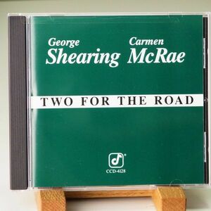 【廃盤 CONCORD】ジョージ・シアリング　カーメン・マクレエ　GEORGE SHEARING　CARMEN MCRAE　TWO FOR THE ROAD