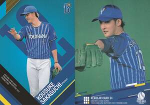 2022 横浜DeNA 阪口皓亮【34】USED BALL CARD SERIES レギュラーカード 画像表裏
