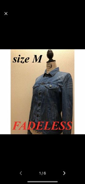 【美品】FADELESS★フェドレス★お洒落デニムジャケットデニムジャケット Gジャン