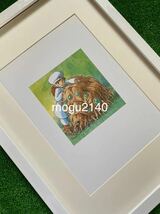 【額装品】ジブリ　ナウシカ　ポスター　宮崎駿　イメージ図　レイアウト図　セル画　原画　ポストカード　イラスト　STUDIO GHIBLI 1983_画像1