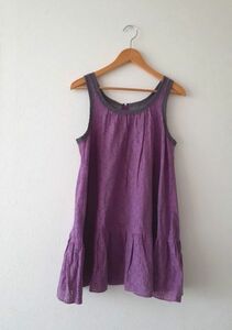 JILLSTUART Jill Stuart * purple lace fabric flair no sleeve tunic One-piece size 2