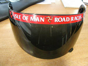 ★送料無料★Isle Of Man Road Races マン島 ヘルメット ステッカー デカール レッド 240mm x 20mm