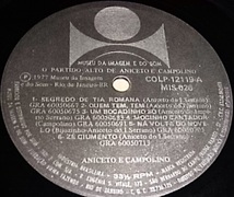 BRA盤77年オリジ！レア！オールドスクール アフロサンバの秀作！Aniceto & Campolino/ O Partido Alto de Aniceto & Campolino_画像3