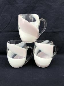 *... shop * nostalgia. Showa Retro * handmade blow . glass jug (P)3 piece set < stock equipped >