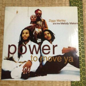 ZIGGY MARLEY & THE MELODY MAKERS POWER TO MOVE YA EU盤12インチシングルレコード★