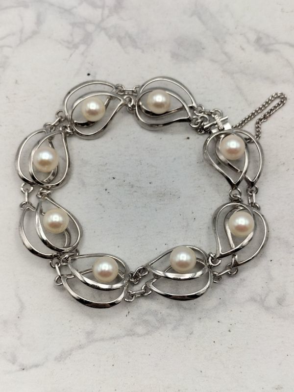 vintage silver 刻印入り シルバーブレスレット ブレスレット 純銀-