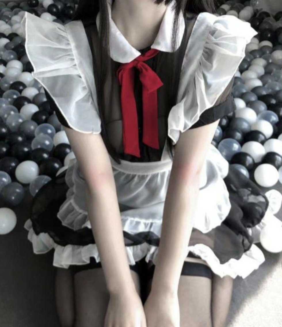 人気の贈り物がコスプレ メイド服 6点セット M ギンガムチェック柄