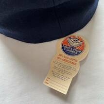 《大人の嗜好品》EBBETS FIELD FLANNELS エベッツフィールドフランネルズ　CAP ベースボールキャップ 無地 ウール　未使用　ネイビー　_画像8