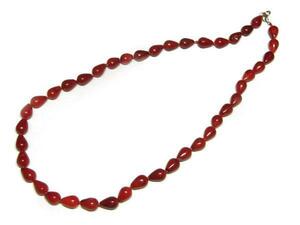 *.. Short necklace * Drop red red 01-254