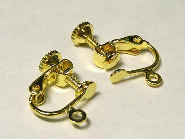 Pièces de boucles d'oreilles dorées env. 16 x 12 mm 10 paires 6000848☆, artisanat, artisanat, perlage, pieces en metal