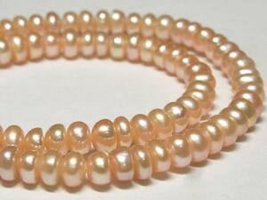  fresh water pearl button pink approximately 5~6mm ream sale 3001025*