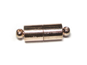 マグネットクラスプ シンプル 円柱 約20×6mm ピンクゴールド【10個】 磁石 留め具 留具 6001734☆