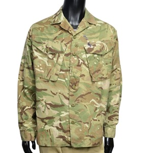 イギリス軍放出品 コンバットジャケット MTP迷彩 BDU ボタン留め [ 170/96 / 難あり ] 軍払い下げ品 Bランク