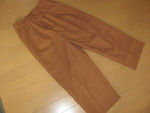  конечная цена прекрасный товар * бренд ROPE Rope женский брюки размер 36 подкладка есть * широкий одноцветный tuck карман есть чай orange серия сделано в Японии ( АО ) Jun 