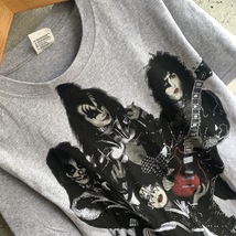 U.S Used Clothing Hard Rock Heavy Metal Band KISS T-Shirt アメリカ古着 ハードロック ヘビーメタル バンド キッス Tシャツ グレー S_画像1