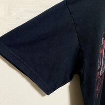 アメリカ古着　半袖Tシャツ　ブラック　GILDAM　ギルダン　黒色　プリント　コットン　メンズ　Mサイズ　【E4】_画像6
