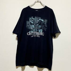 アメリカ古着　半袖Tシャツ　Gettysburg　映画　ムービーTシャツ　半袖Tシャツ　anvil アンビル　ビッグサイズ　【F24】