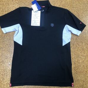 送料込み!(新品)ツアーステージ 多機能1/4ジップアップシャツ Mサイズ ブラック