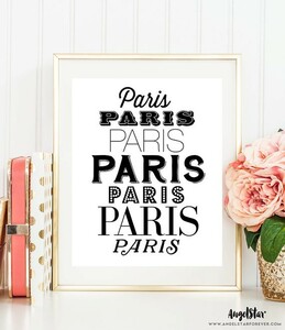 【ネコポス送料無料】THE LOVE SHOP | PARIS, PARIS, PARIS | A4 アートプリント/ポスター