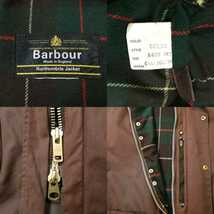 Mint◎1982 c40 BARBOUR northumbria ブラウン　1ワラント YKK棒ジップ ビンテージ　バブアー　ノーザンブリア　 1クラウン_画像3