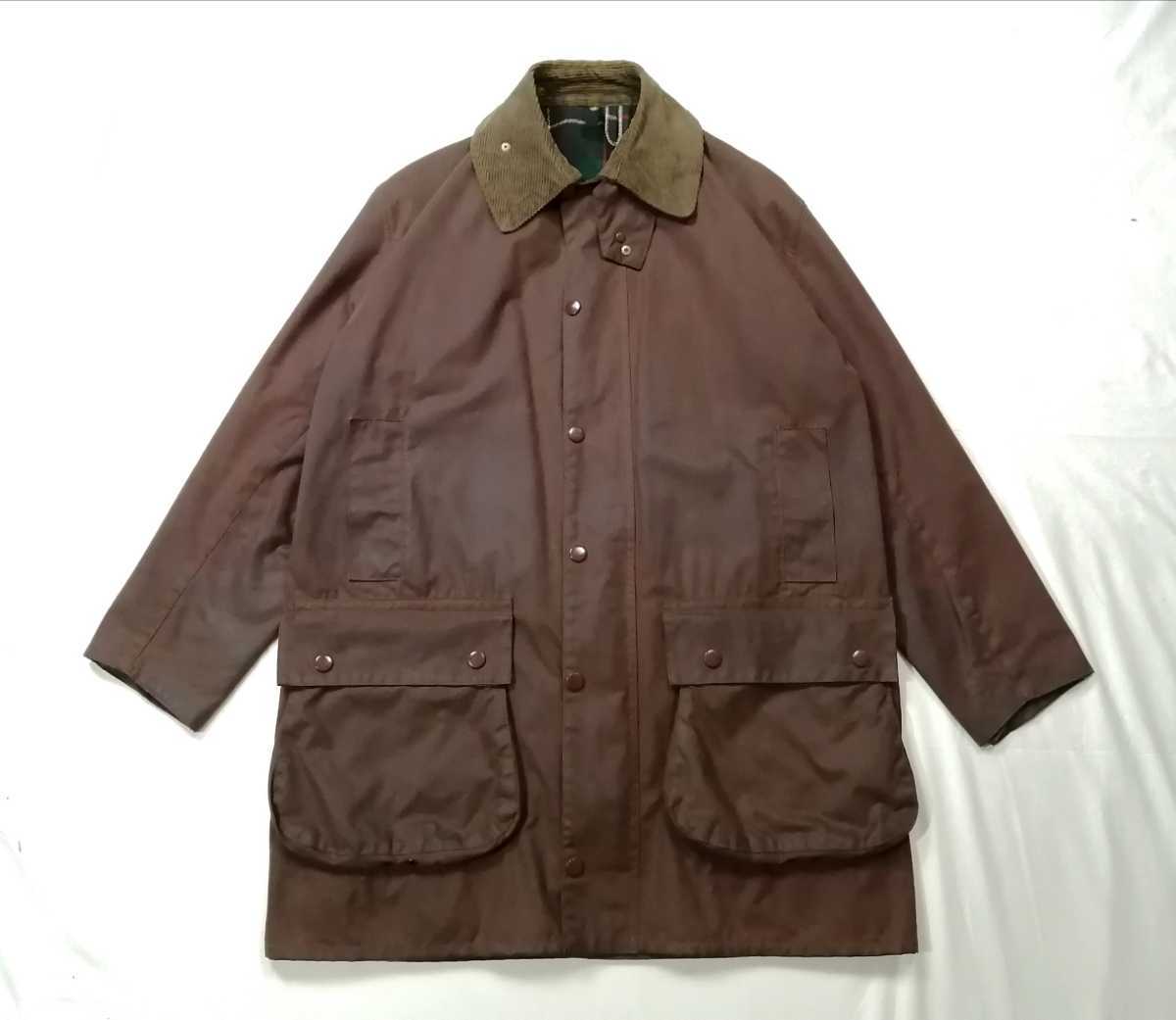 80s 1crest Barbour northumbria c46 ブラウン バブアー ノーザン