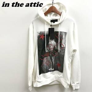 未使用 /L/ in the attic ホワイト パーカー フード 長袖 タグ 白 トップス カジュアル ジィティ中村 メンズ レディース インジアティック