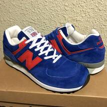 UK製 限定モデル NEW BALANCE M576SBR BLUE×RED US9.5D 27.5cm スウェード 新品 イギリス製 英国製 ブルー×レッド 青/赤_画像2