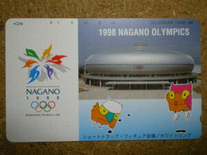 naga・271-3429　ショートトラック　フィギュア　長野オリンピック　長野五輪　テレカ
