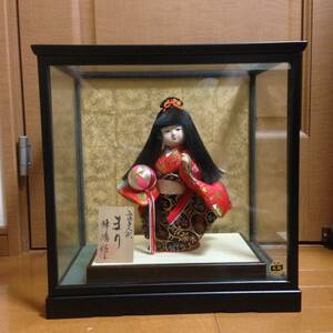 日本人形　みゆき人形　「まり」　峰徳作　中古美品　希少品　ケース入り