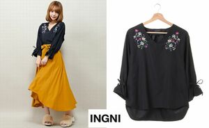 * new goods! wing [INGNI]. embroidery pi-chi candy - sleeve blouse K*