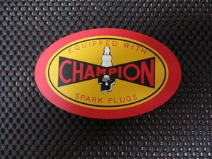 【お宝/大放出!!】★チャンピオン スパーク プラグ ステッカー★CHAMPION SPARK PLUGS!★レトロタイプ★ステッカーbyモンキーコング★☆