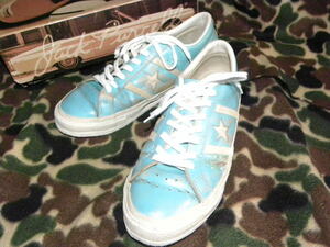 * ultra rare * made in Japan Jack Star * leather * light blue × white * Vibram sole * Vintage * limitated model 