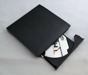 ■軽量_ケーブル収納式USB外付けDVDマルチドライブECD819-SU3（SU-208GB）黒