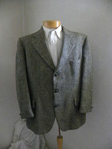 |o_o|Harris Tweedハリスツイード(2n)vintage70sジャケット170-175cm幅広