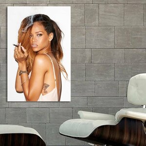 Rihanna リアーナ ポスター ボード パネル フレーム 70x50cm 海外 R&B ヒップホップ アート インテリア グッズ 写真 雑貨 フォト 2