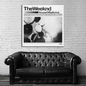 The Weeknd ザ・ウィークエンド 特大 ポスター 100x100cm 海外 ?R&B アート インテリア グッズ 写真 雑貨 絵 大 おしゃれ 3