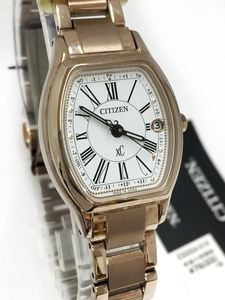  новый товар не использовался товар!! CITIZEN XC/ XC sakura pink Eko-Drive радиоволны TITANIA HAPPY FLIGHT ES9354-51A tonneau type часы женский 