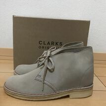 新品 25300円 クラークス Clarks レザーブーツ 23.5cm 未使用 saod suede_画像2