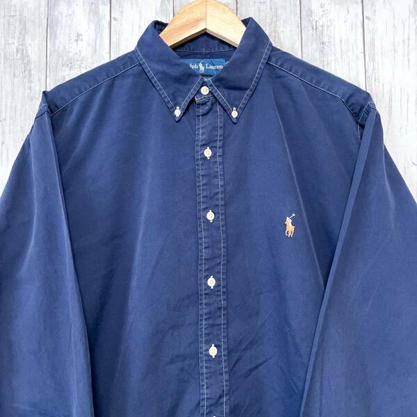 ラルフローレン Ralph Lauren 長袖シャツ メンズ ワンポイント サイズ17 XLサイズ 2-524