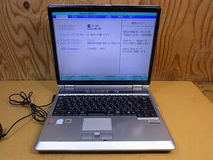 □V/726☆富士通 FUJITSU☆15型ノートパソコン☆FMV-BIBLO NB50R☆FMVNB50R☆CeleronM 370 1.50GHz☆メモリ512MB☆HDD/OSなし☆ジャンク