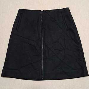 COS 台形スカート ジップアップスカート スカート 38サイズ シンプル ウールスカート