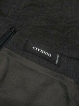 V037/ CIVIDINI チヴィディーニ ひざ丈スカート ストレッチ ダークグレー 黒 44 XL～XXL 大きいサイズ イタリア製_画像5